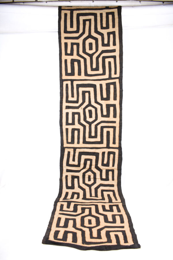 Textile - Cloth - Shoowa-Kuba - DR Congo 340 cm