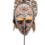 Mask - Beads, Cauris, Plant fibre, Wood - Ngaady A Waash Bushoong - Kuba - Congo