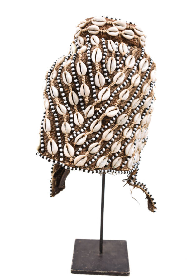 Mask - Beads, Cauris, Plant fibre, Wood - Ngaady A Waash Bushoong - Kuba - Congo
