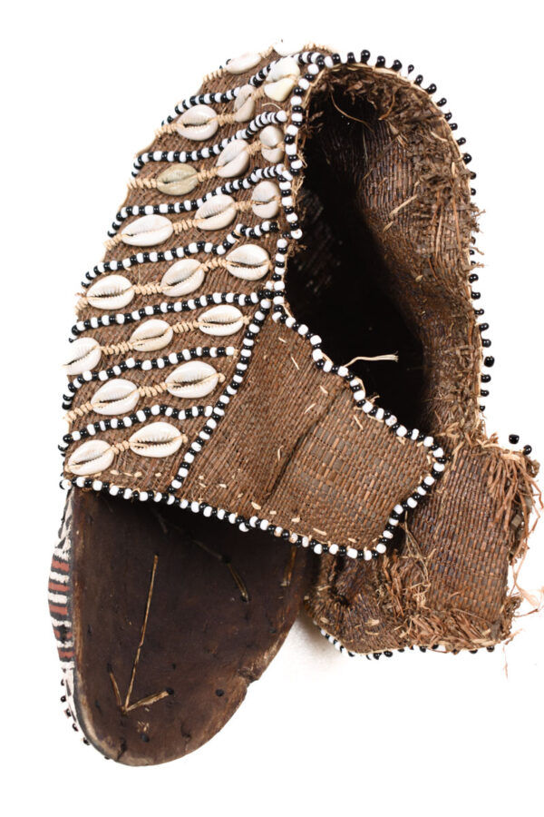 Mask - Beads, Cauris, Plant fibre, Wood - Ngaady A Waash Bushoong - Kuba - Congo
