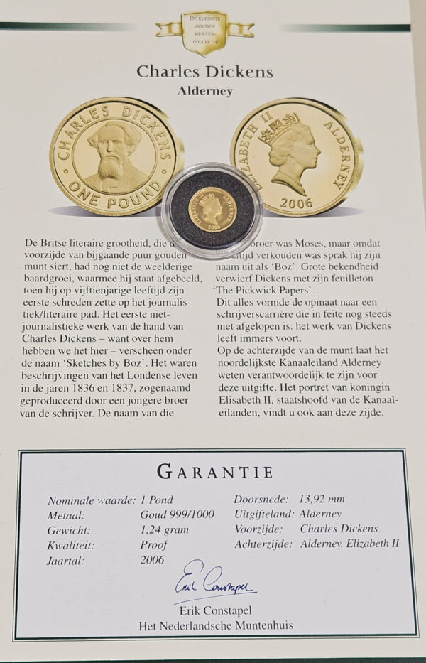 Alderney 1 Pound 2006 Charles Dickens