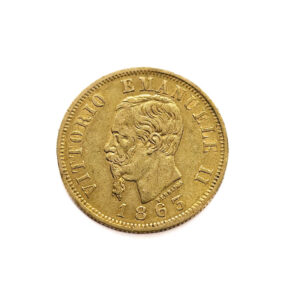 Italy 10 Lire 1863 Vittorio Emanuele II