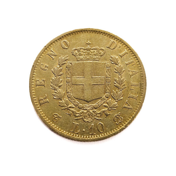 Italy 10 Lire 1863 Vittorio Emanuele II