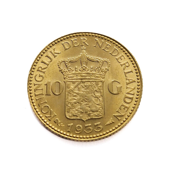 Nederland 10 Gulden 1933 Wilhelmina