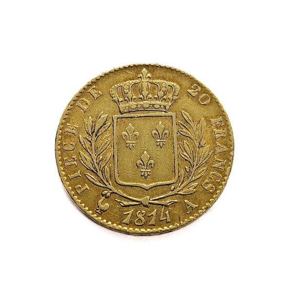 France 20 Francs 1814-A Louis XVIII