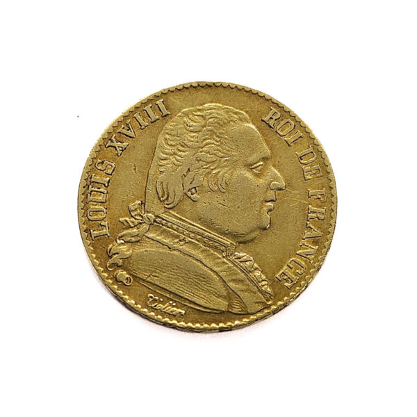 France 20 Francs 1814-A Louis XVIII