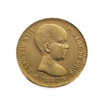 Spain 20 Pesetas 1887 PGV Alfonso XIII