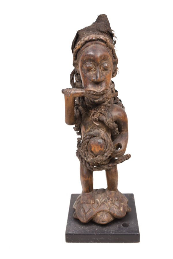 Figure - Wood, Feathers - Bakongo Vili - Congo