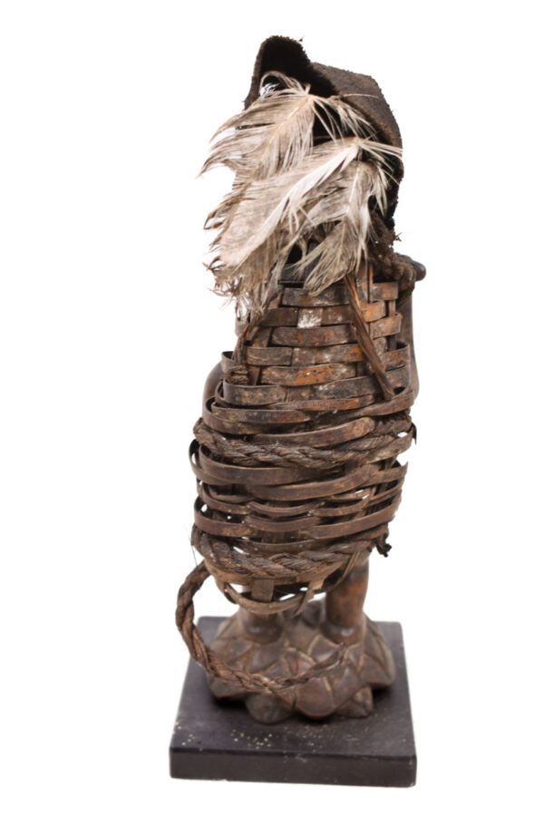 Figure - Wood, Feathers - Bakongo Vili - Congo