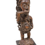 Figure - Wood, Feathers - Bakongo Vili - Congo