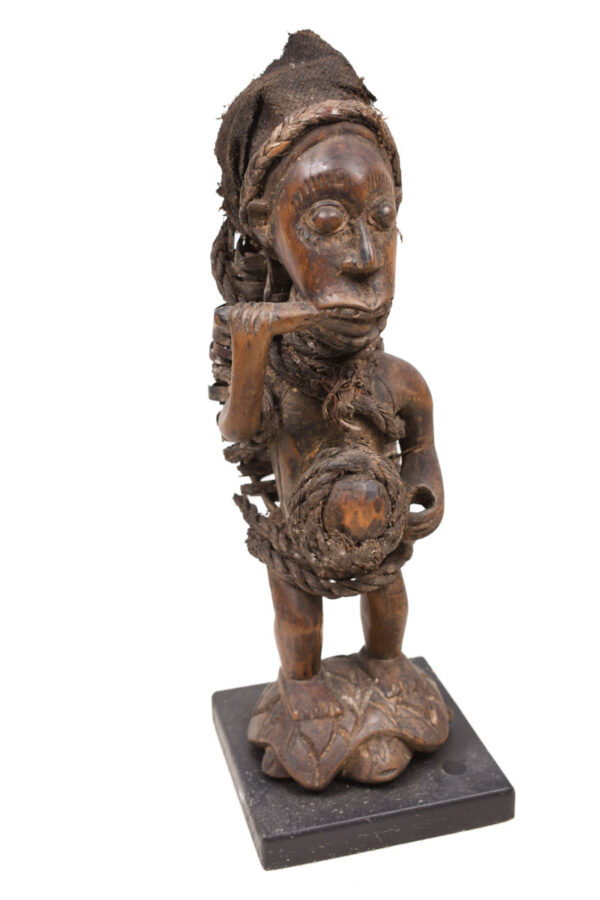 Figure - Wood, Feathers - Bakongo Vili - Congo