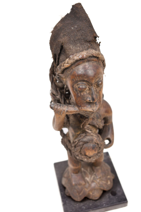 Figure - Wood, Feathers - Bakongo Vili - Congo