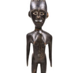 Ancestor figure - Wood - Abron - Ghana - KF Schädler certficate