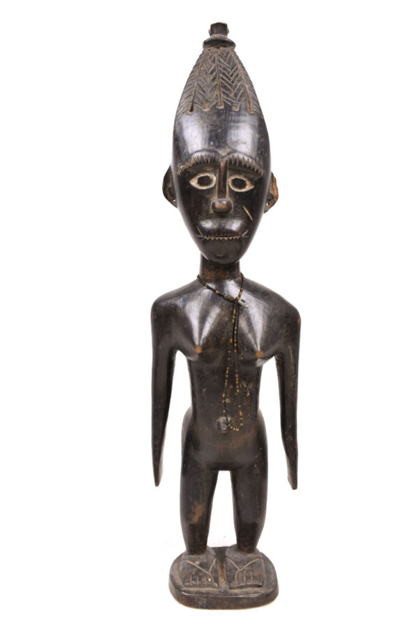 Ancestor figure - Wood - Abron - Ghana - KF Schädler certficate