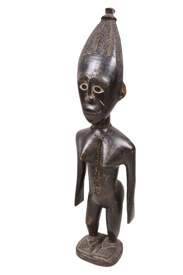 Ancestor figure - Wood - Abron - Ghana - KF Schädler certficate