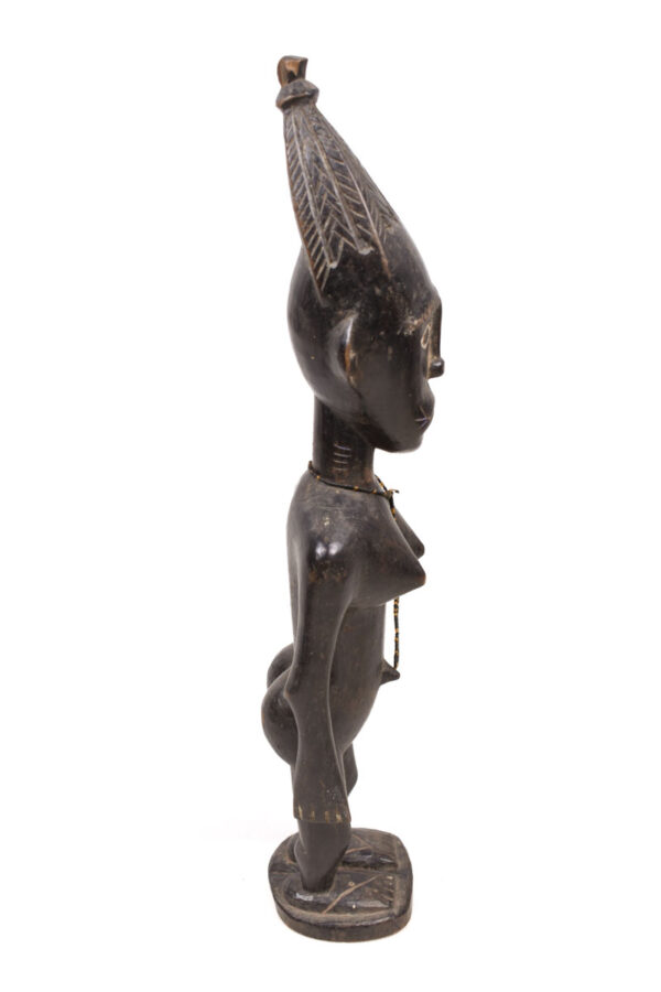 Ancestor figure - Wood - Abron - Ghana - KF Schädler certficate