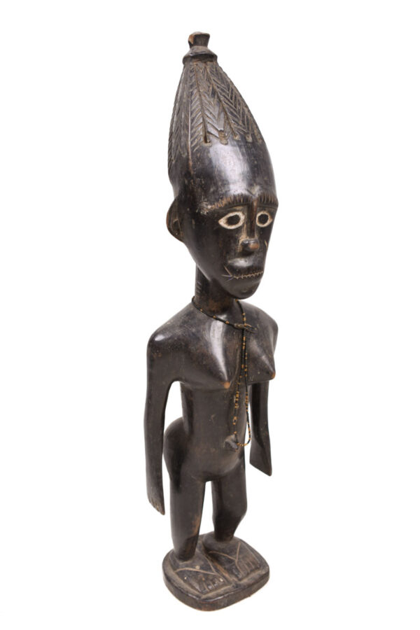 Ancestor figure - Wood - Abron - Ghana - KF Schädler certficate