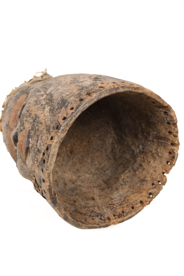 Helmet Mask - Wood, Shell, Nail - Dan - Ivory Coast