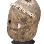 Helmet Mask - Wood, Shell, Nail - Dan - Ivory Coast