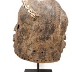 Helmet Mask - Wood, Shell, Nail - Dan - Ivory Coast