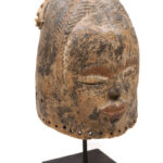 Helmet Mask - Wood, Shell, Nail - Dan - Ivory Coast