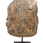 Helmet Mask - Wood, Shell, Nail - Dan - Ivory Coast