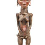 Ancestor figure - Wood, Beads - Luba - DR Congo