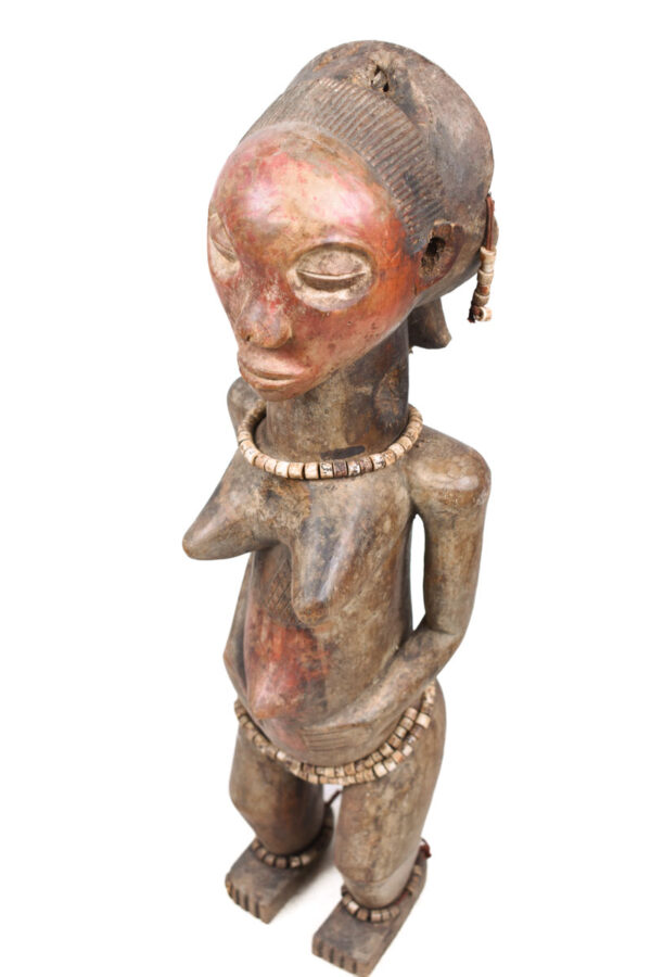 Ancestor figure - Wood, Beads - Luba - DR Congo