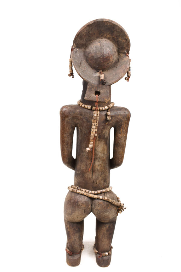 Ancestor figure - Wood, Beads - Luba - DR Congo