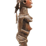 Ancestor figure - Wood, Beads - Luba - DR Congo