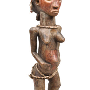 Ancestor figure - Wood, Beads - Luba - DR Congo