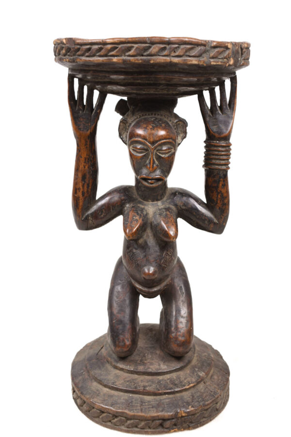 Stool - Wood - Luba - DR Congo