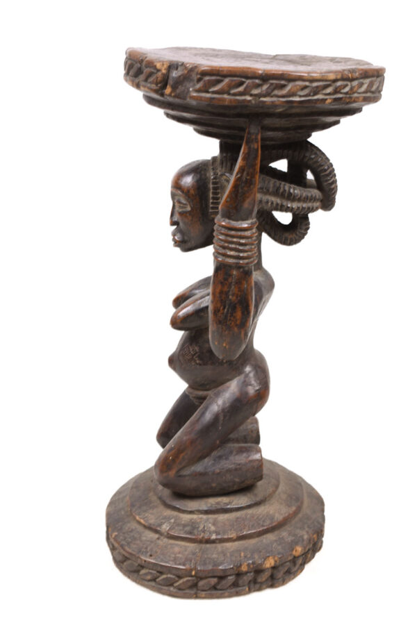 Stool - Wood - Luba - DR Congo