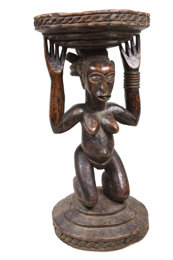 Stool - Wood - Luba - DR Congo