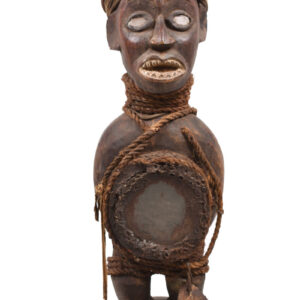 Figure - Wood, Glass - Bakongo - DR Congo