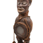 Figure - Wood, Glass - Bakongo - DR Congo