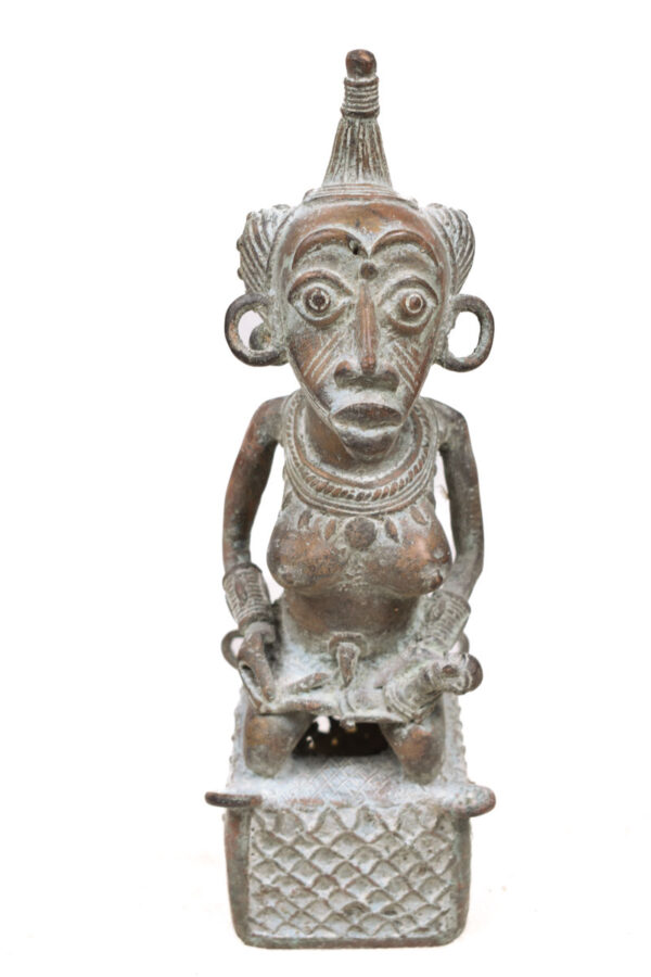 Ancestor figure - Bronze - Tikar - Cameroon