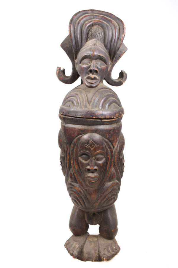Tshibinda Container - Wood - Chokwe - Congo