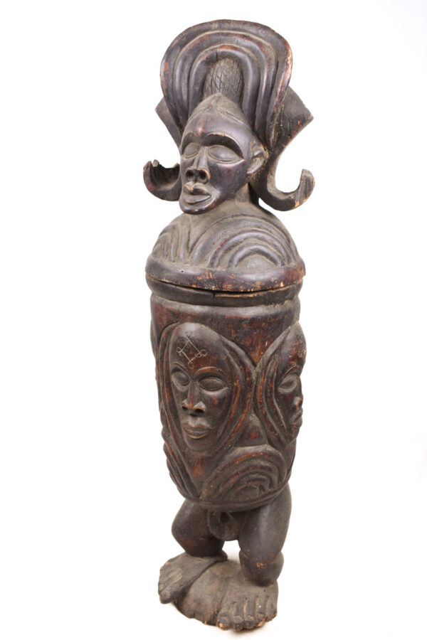 Tshibinda Container - Wood - Chokwe - Congo