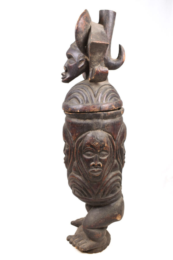Tshibinda Container - Wood - Chokwe - Congo