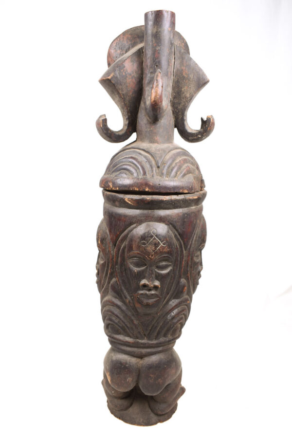 Tshibinda Container - Wood - Chokwe - Congo