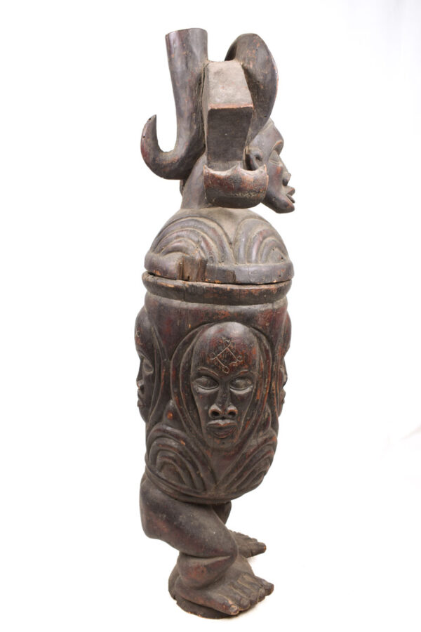 Tshibinda Container - Wood - Chokwe - Congo