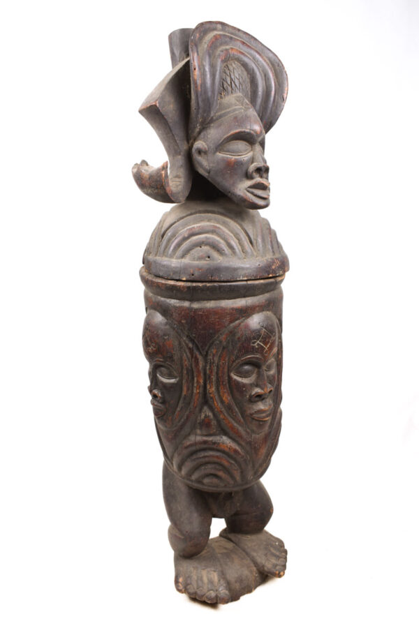 Tshibinda Container - Wood - Chokwe - Congo