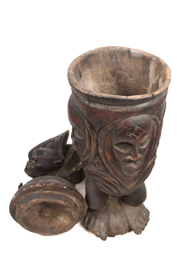 Tshibinda Container - Wood - Chokwe - Congo
