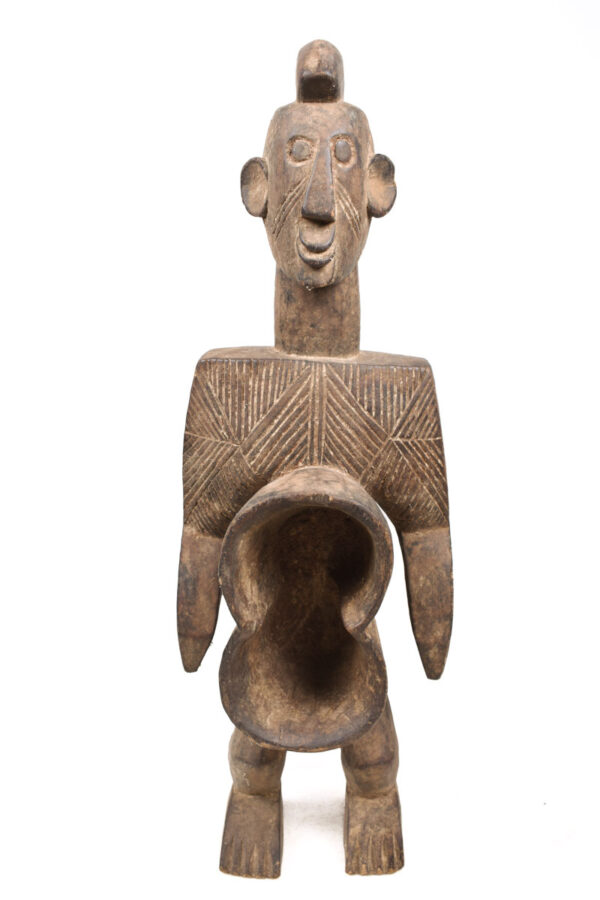 Anthropomorphic cup - Wood - Koro - Nigeria