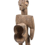 Anthropomorphic cup - Wood - Koro - Nigeria