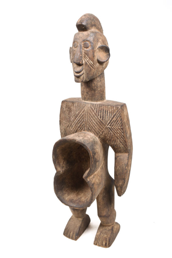 Anthropomorphic cup - Wood - Koro - Nigeria