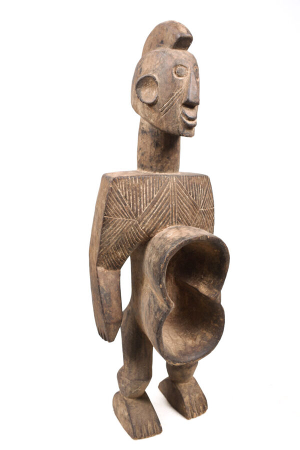 Anthropomorphic cup - Wood - Koro - Nigeria