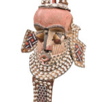 Royal Mask - Beads, Cauri, Wood - Kuba - DR Congo