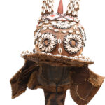 Royal Mask - Beads, Cauri, Wood - Kuba - DR Congo